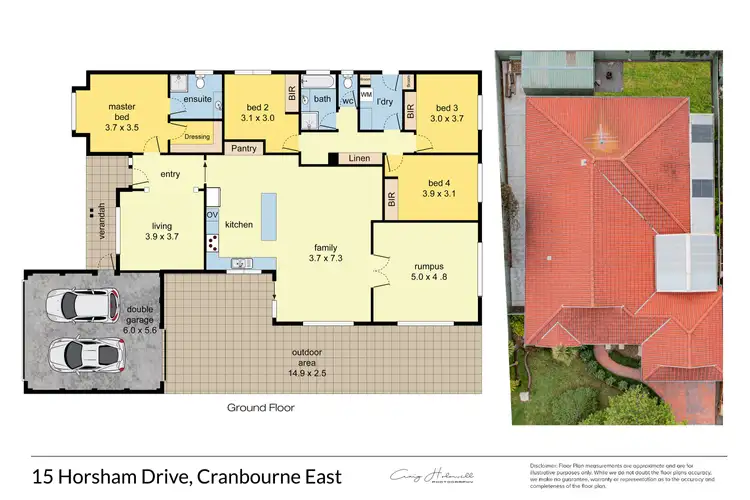 Floorplan of Homely house listing, 15 Horsham Drive, Cranbourne East VIC 3977