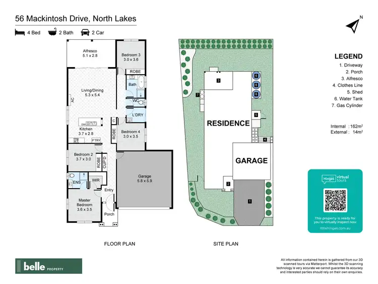 Floorplan of Homely house listing, 56 MacKintosh Drive, North Lakes QLD 4509