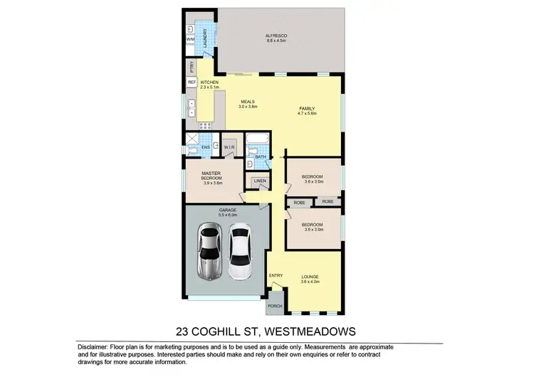Floorplan of Homely house listing, 23 Coghill Street, Westmeadows VIC 3049