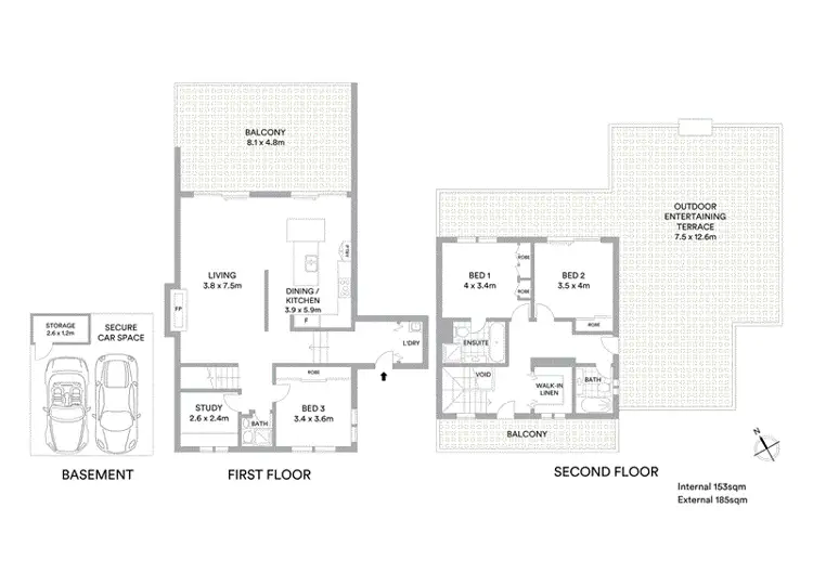 Floorplan of Homely apartment listing, 8/1 Warri Crescent, Macmasters Beach NSW 2251