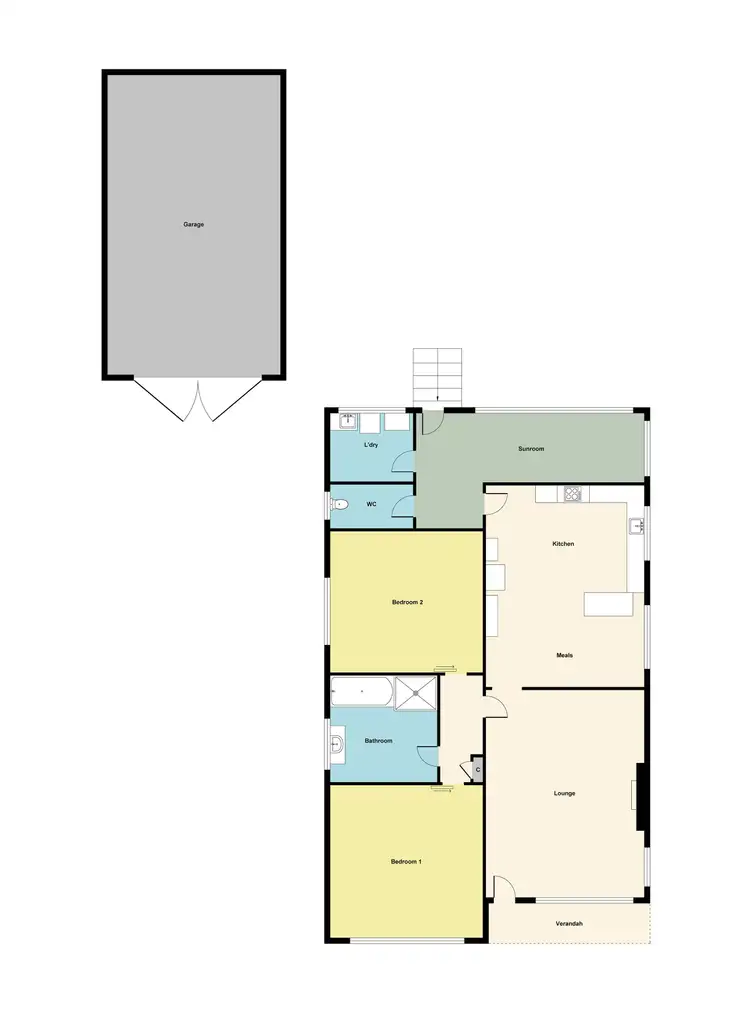 Floorplan of Homely house listing, 42 Derby Road, Maryborough VIC 3465