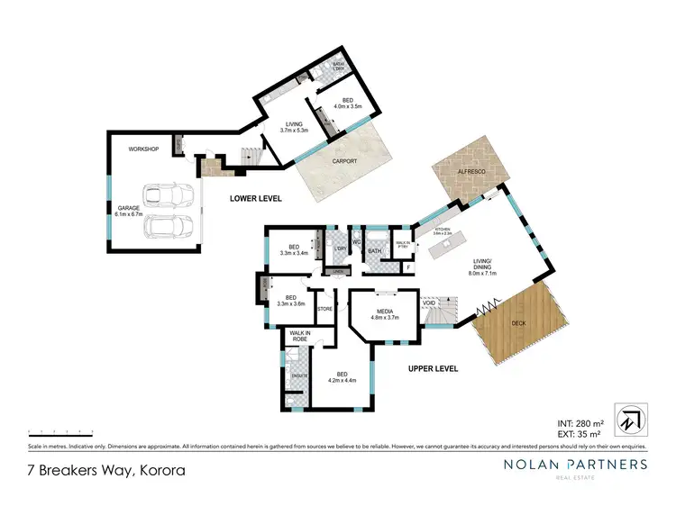 Floorplan of Homely house listing, 7 Breakers Way, Korora NSW 2450