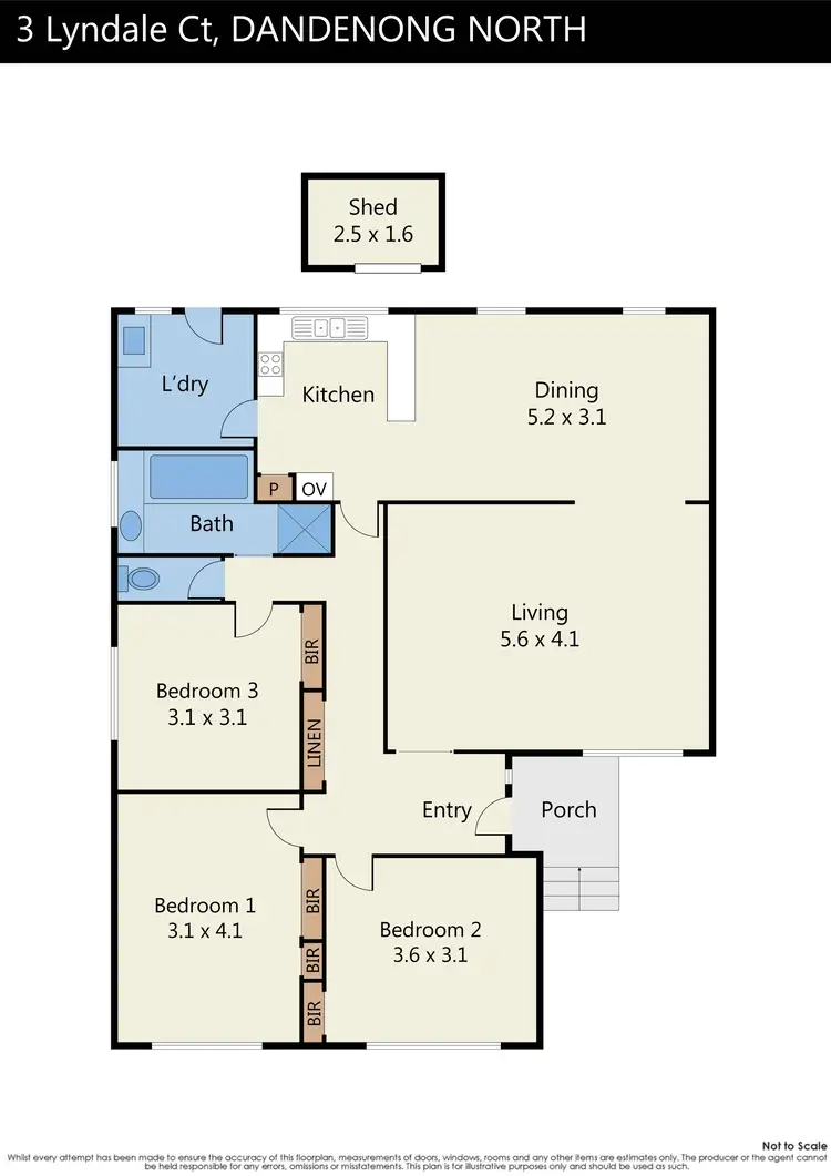 Floorplan of Homely house listing, 3 Lyndale Court, Dandenong North VIC 3175