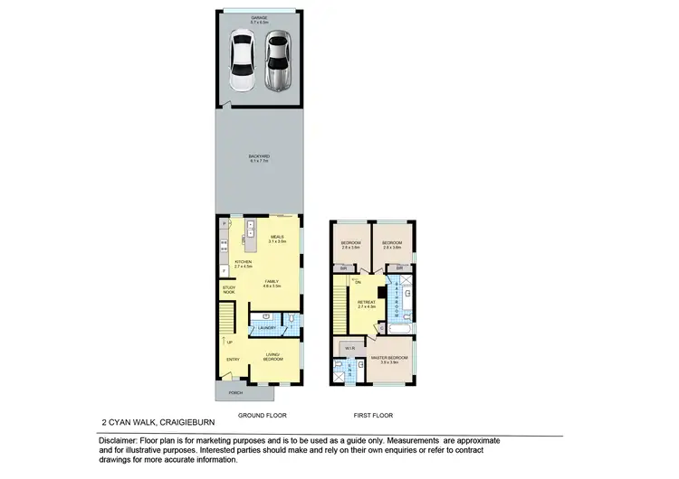 Floorplan of Homely house listing, 2 Cyan Walk, Craigieburn VIC 3064