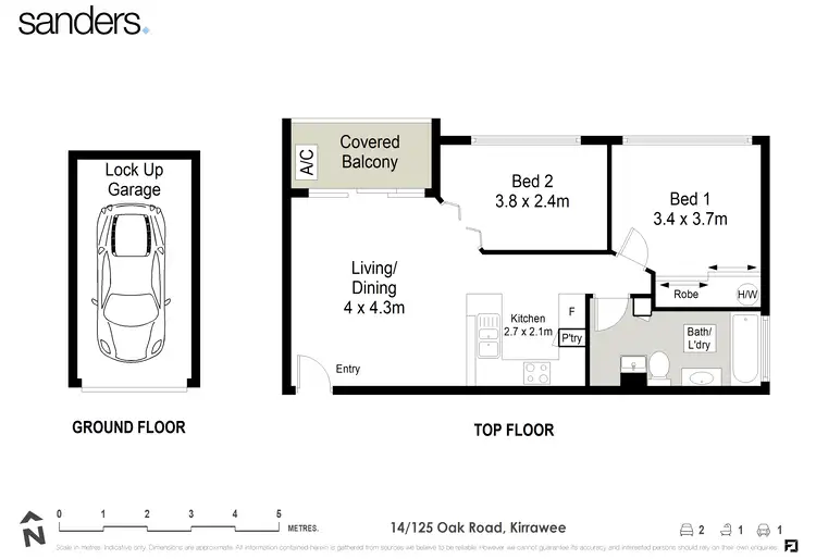 Floorplan of Homely apartment listing, 14/125 Oak Road, Kirrawee NSW 2232