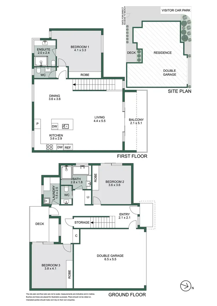 Floorplan of Homely townhouse listing, 2/2-3 Gracie Avenue, Edithvale VIC 3196