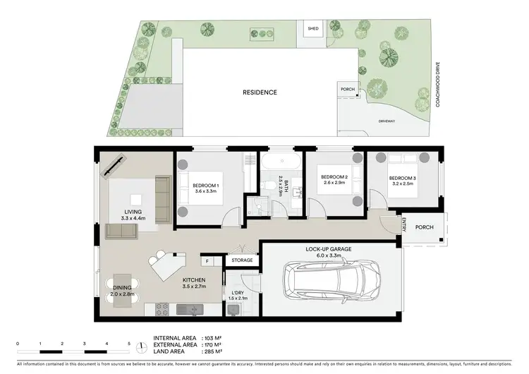 Floorplan of Homely semi-detached listing, 2/48 Coachwood Drive, Ourimbah NSW 2258