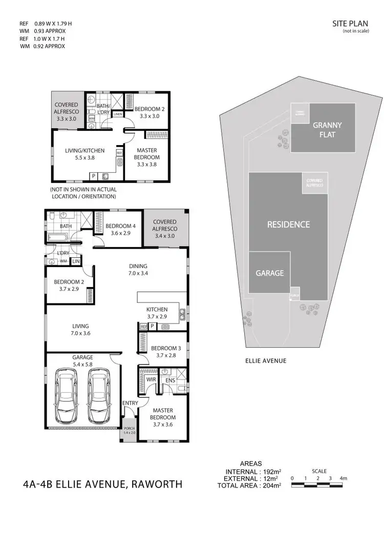 Floorplan of Homely house listing, 4a & 4b Ellie Avenue, Raworth NSW 2321