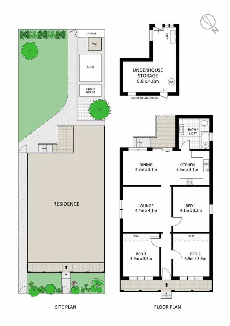 Floorplan of Homely house listing, 8 Edgar Street, Tempe NSW 2044