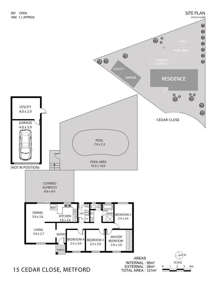 Floorplan of Homely house listing, 15 Cedar Close, Metford NSW 2323