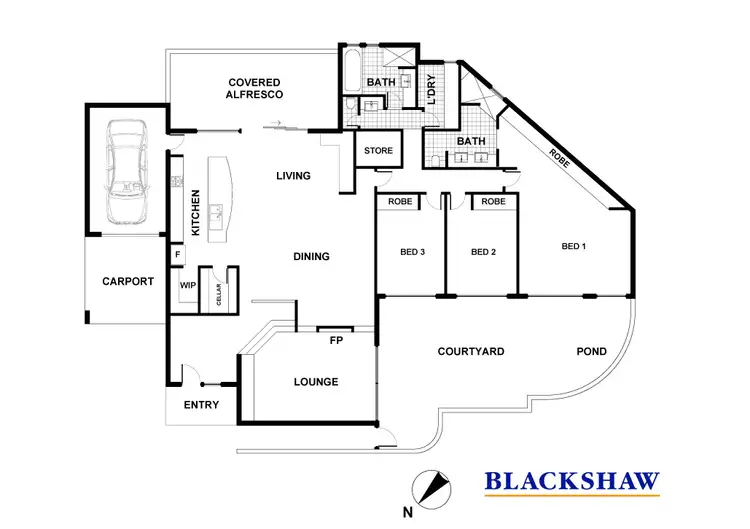 Floorplan of Homely house listing, 40 Waller Crescent, Campbell ACT 2612