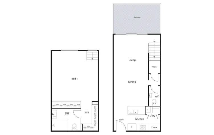 Floorplan of Homely unit listing, 508/6 Cape Street, Dickson ACT 2602