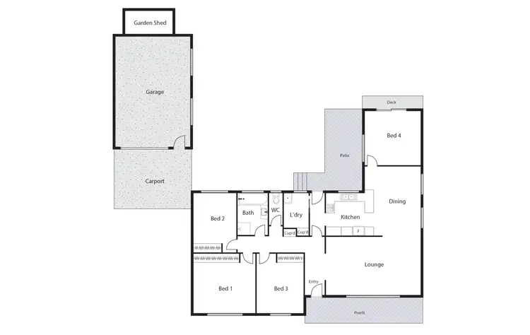 Floorplan of Homely house listing, 46 Kidston Crescent, Curtin ACT 2605