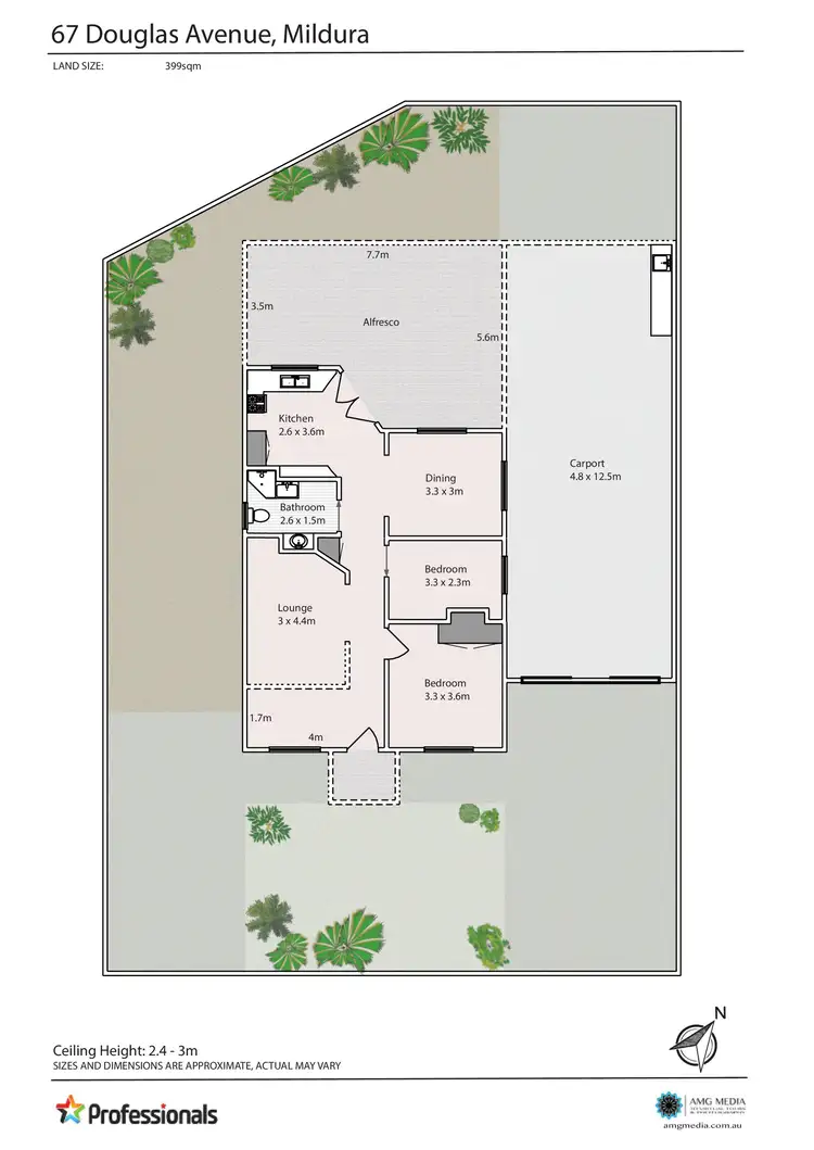 Floorplan of Homely house listing, 67 Douglas Avenue, Mildura VIC 3500