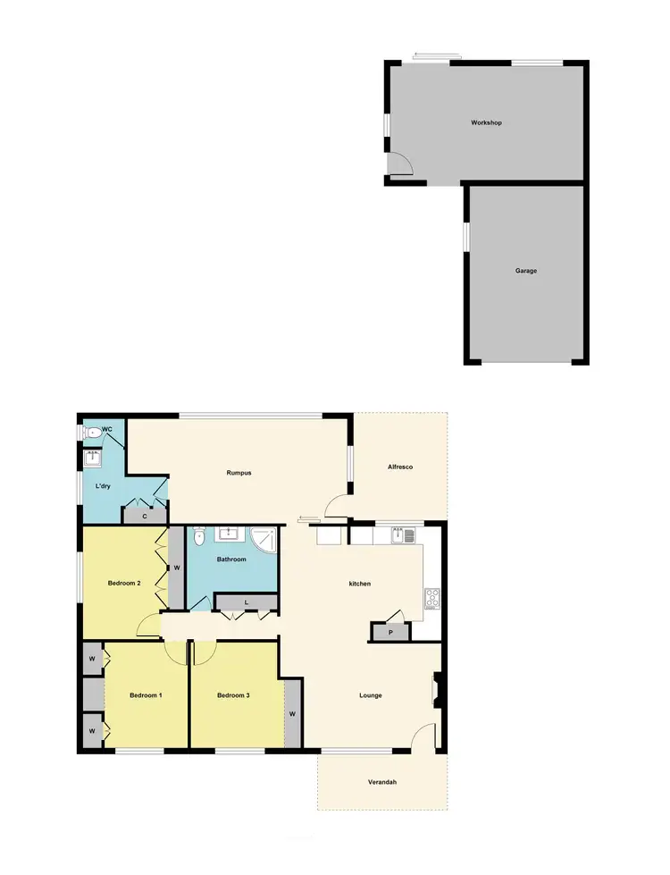Floorplan of Homely house listing, 69 High Street, Avoca VIC 3467