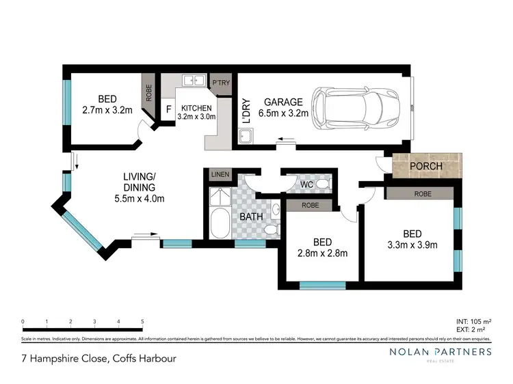 Floorplan of Homely house listing, 7 Hampshire Close, Coffs Harbour NSW 2450