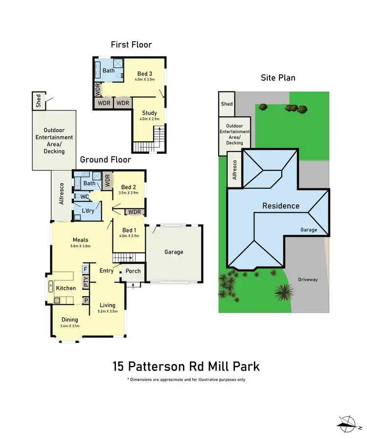 Floorplan of Homely house listing, 15 Patterson Street, Mill Park VIC 3082