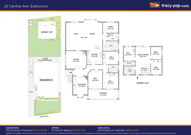 Floorplan of Homely house listing, 23 Central Avenue, Eastwood NSW 2122