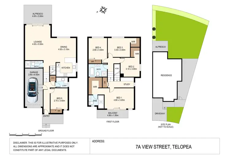 Floorplan of Homely semi-detached listing, 7A View Street, Telopea NSW 2117