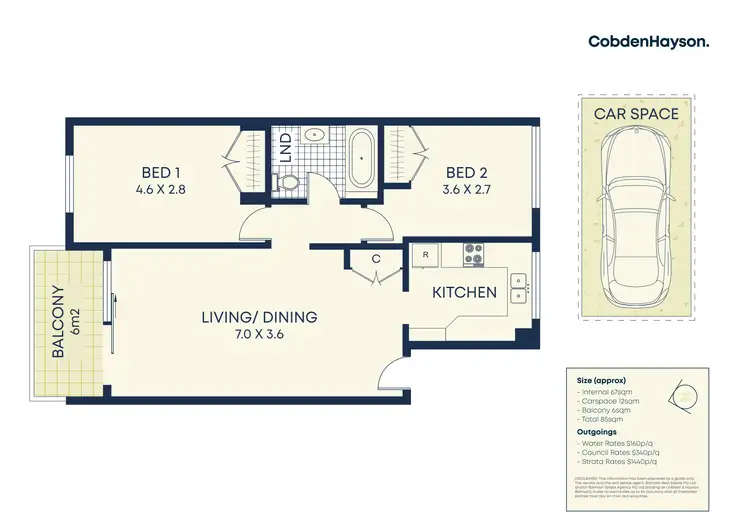 Floorplan of Homely apartment listing, 4/19 Glassop Street, Balmain NSW 2041