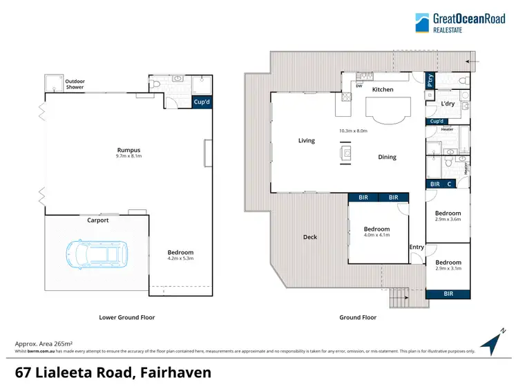 Floorplan of Homely house listing, 67 Lialeeta Road, Fairhaven VIC 3231