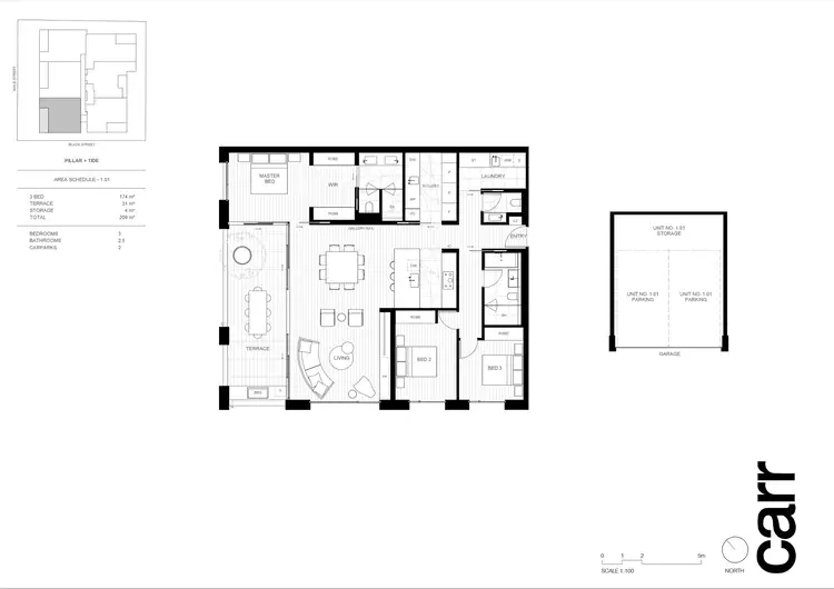 Floorplan of Homely apartment listing, 101/41a Black Street, Brighton VIC 3186