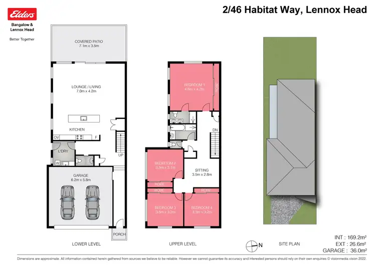 Floorplan of Homely semi-detached listing, 2/46 Habitat Way, Lennox Head NSW 2478