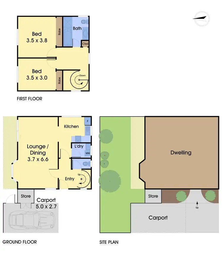 Floorplan of Homely unit listing, 2/31 Elphin Grove, Hawthorn VIC 3122