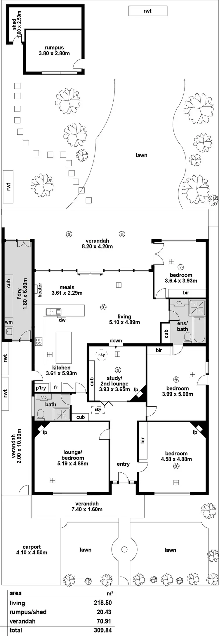 Floorplan of Homely house listing, 9 Austral Terrace, Malvern SA 5061
