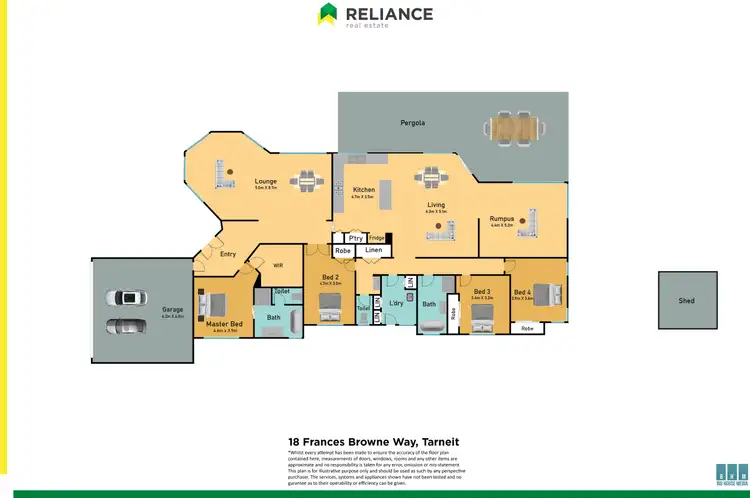 Floorplan of Homely house listing, 18 Frances Browne Way, Tarneit VIC 3029