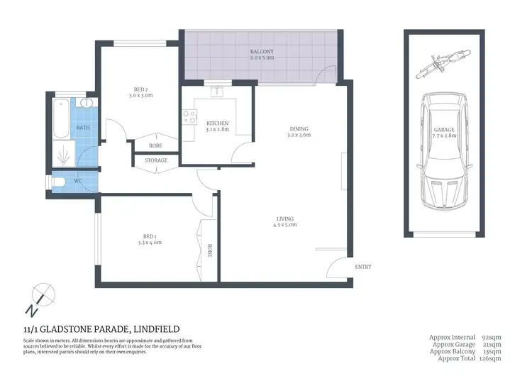 Floorplan of Homely apartment listing, 11/1 Gladstone Parade, Lindfield NSW 2070