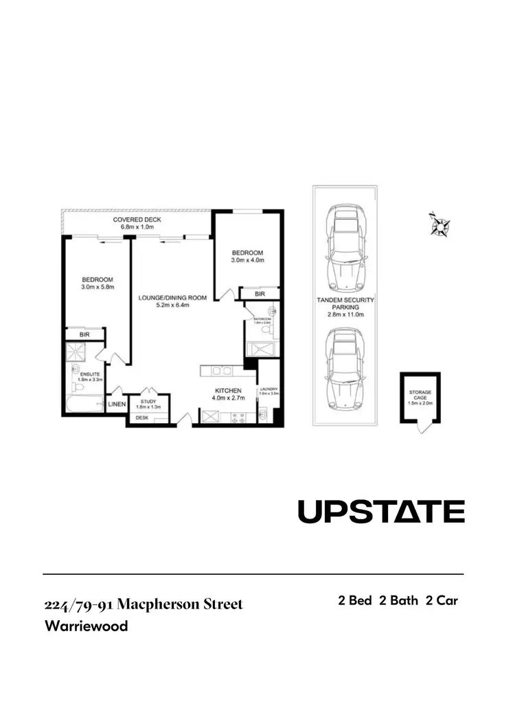 Floorplan of Homely apartment listing, 224/79-91 MacPherson Street, Warriewood NSW 2102