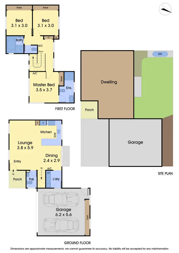 Floorplan of Homely townhouse listing, 2/157 Maidstone Street, Altona VIC 3018