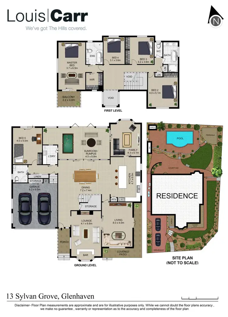 Floorplan of Homely house listing, 13 Sylvan Grove, Glenhaven NSW 2156