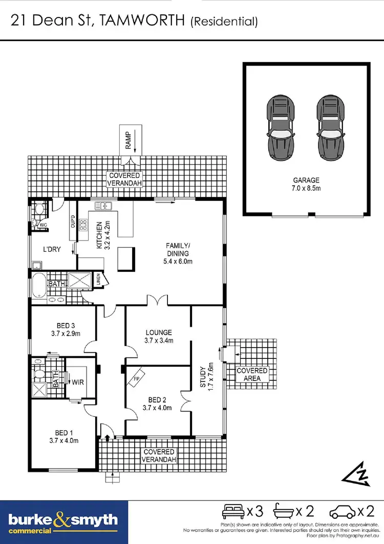 Floorplan of Homely house listing, 21 Dean Street, Tamworth NSW 2340