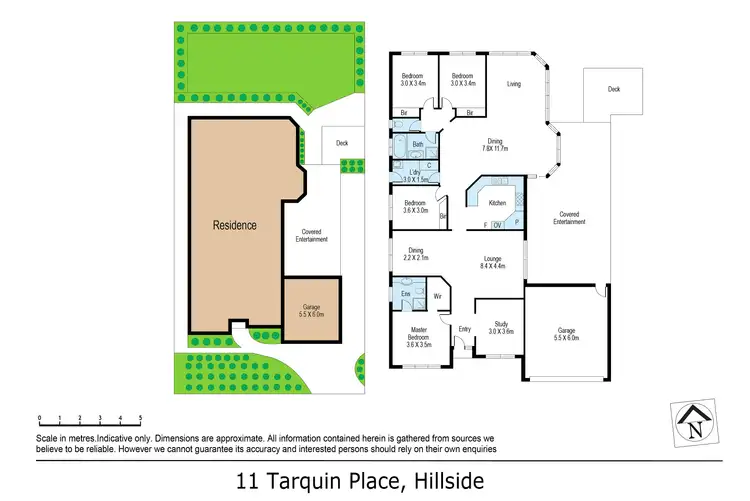 Floorplan of Homely house listing, 11 Tarquin Place, Hillside VIC 3037
