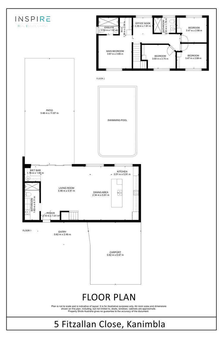 Floorplan of Homely house listing, 5 Fitzallan Close, Kanimbla QLD 4870