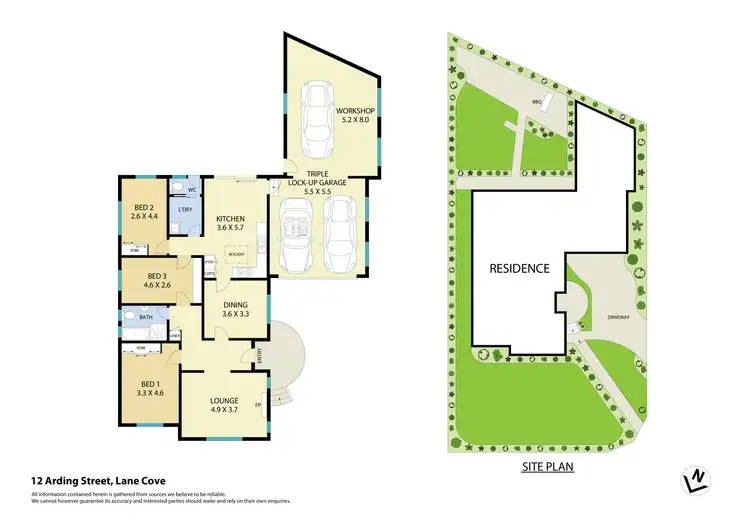 Floorplan of Homely house listing, 12 Arding Street, Lane Cove NSW 2066