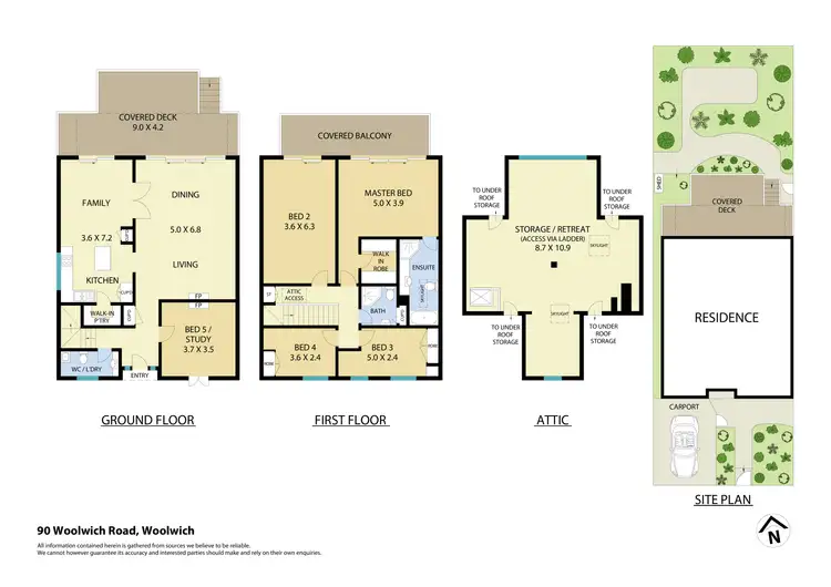 Floorplan of Homely house listing, 90 Woolwich Road, Hunters Hill NSW 2110
