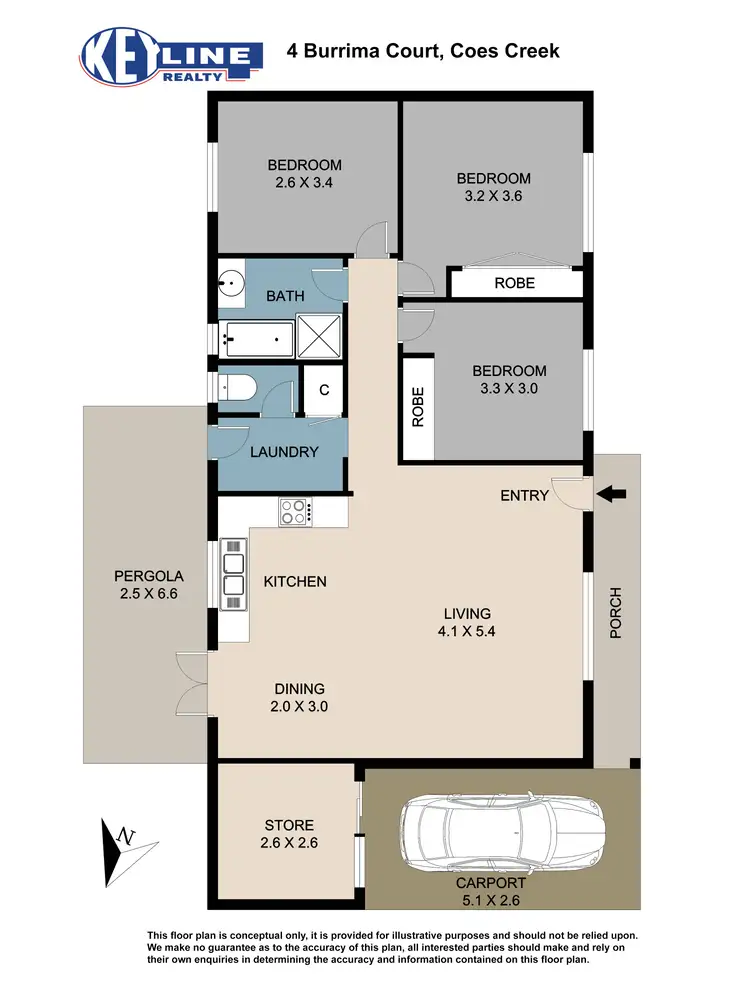Floorplan of Homely house listing, 4 Burruma Court, Coes Creek QLD 4560