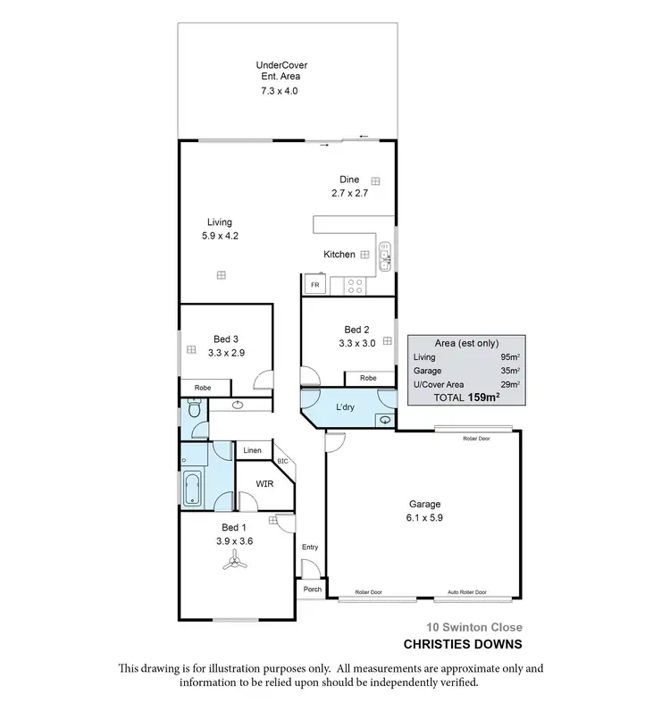 Floorplan of Homely house listing, 10 Swinton Close, Christie Downs SA 5164
