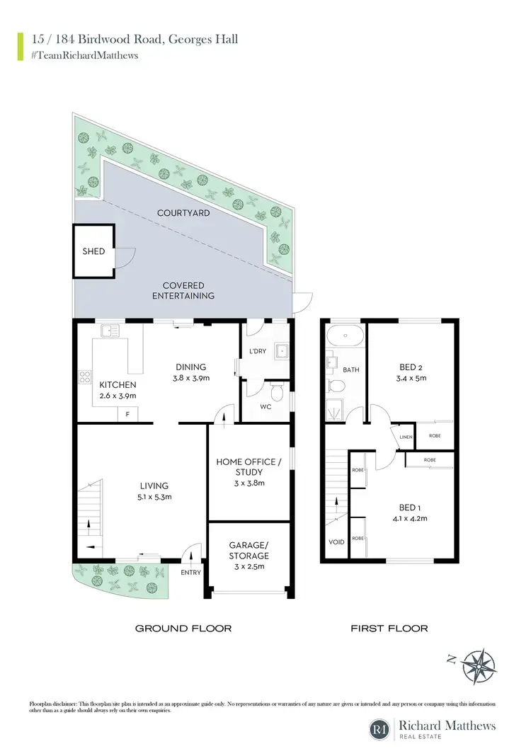 Floorplan of Homely townhouse listing, 15/184 Birdwood Road, Georges Hall NSW 2198