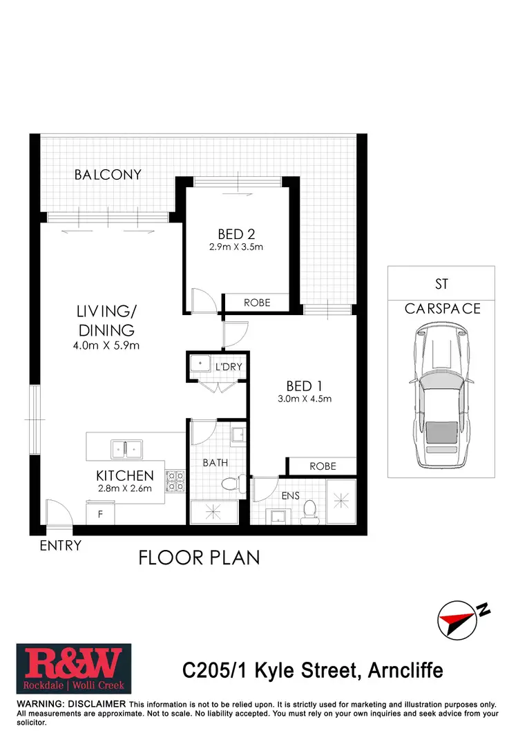 Floorplan of Homely apartment listing, C205/1 Kyle Street, Arncliffe NSW 2205