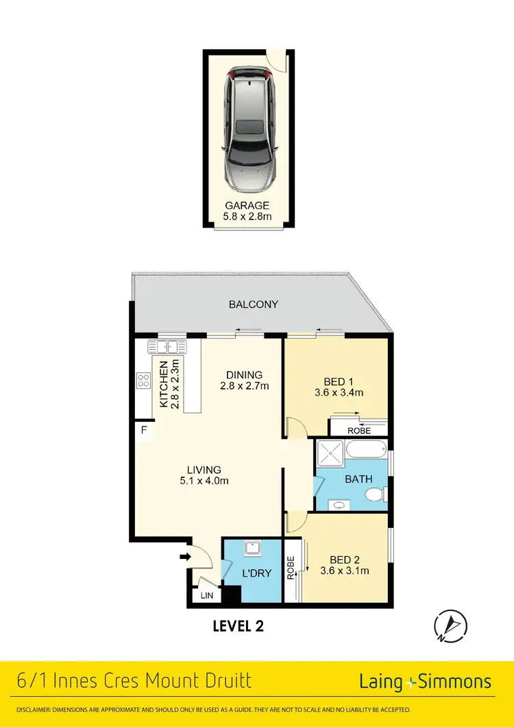 Floorplan of Homely unit listing, 6/1 Innes Crescent, Mount Druitt NSW 2770