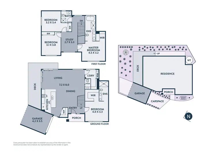 Floorplan of Homely townhouse listing, 3/80 Alston Court, Thornbury VIC 3071