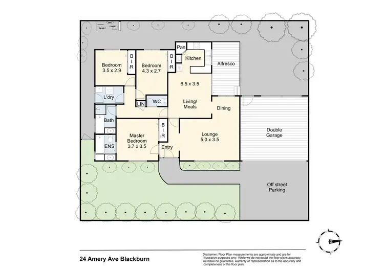 Floorplan of Homely house listing, 24 Amery Avenue, Blackburn VIC 3130