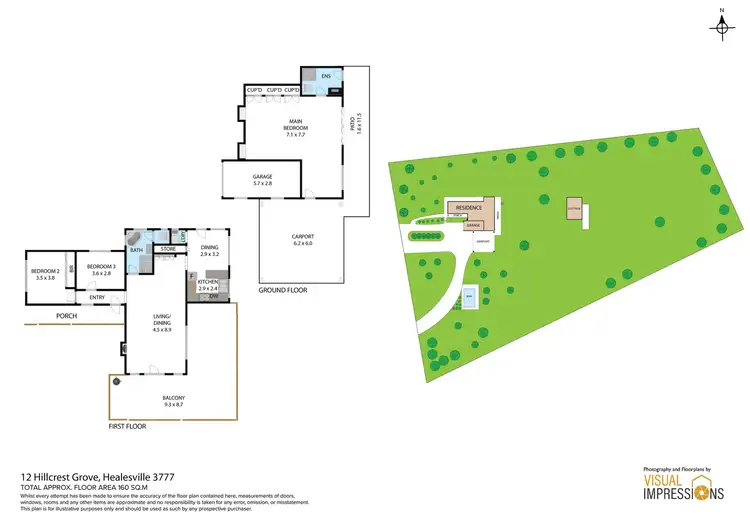 Floorplan of Homely house listing, 12 Hillcrest Grove, Healesville VIC 3777