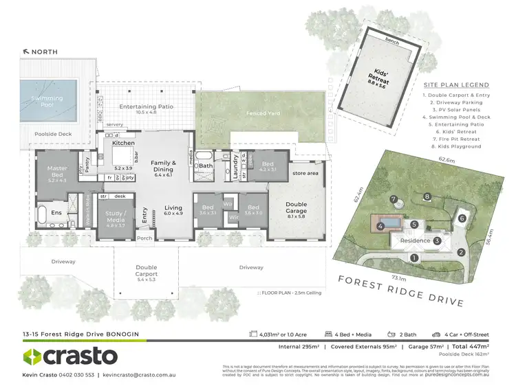 Floorplan of Homely house listing, 13-15 Forest Ridge Drive, Bonogin QLD 4213