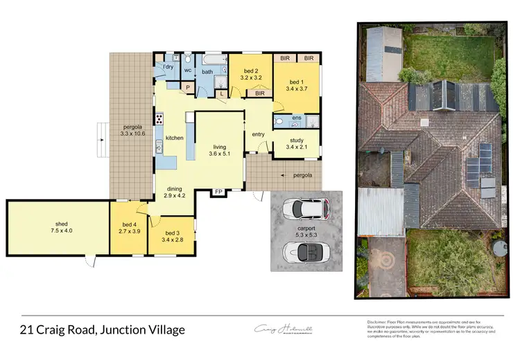 Floorplan of Homely house listing, 21 Craig Road, Junction Village VIC 3977