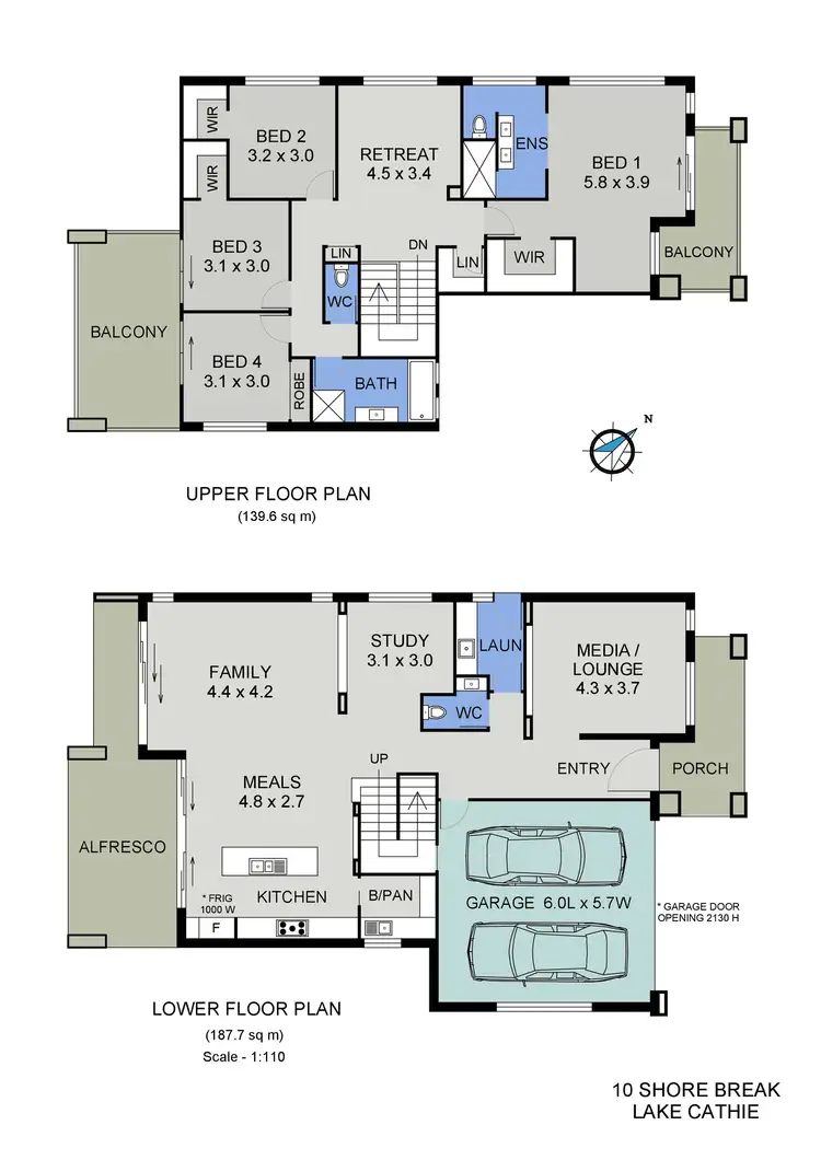 Floorplan of Homely house listing, 10 Shore Break Crescent, Lake Cathie NSW 2445